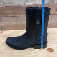 Men's Western Cowboy Side Zipper Genuine Leather with Phyton Print Dubai Toe Boots Est. 265 - OriginalWestern.com
