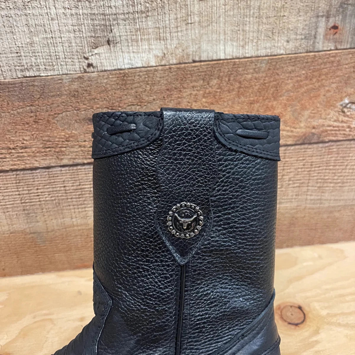 Men's Western Cowboy Side Zipper Genuine Leather with Phyton Print Dubai Toe Boots Est. 265 - OriginalWestern.com