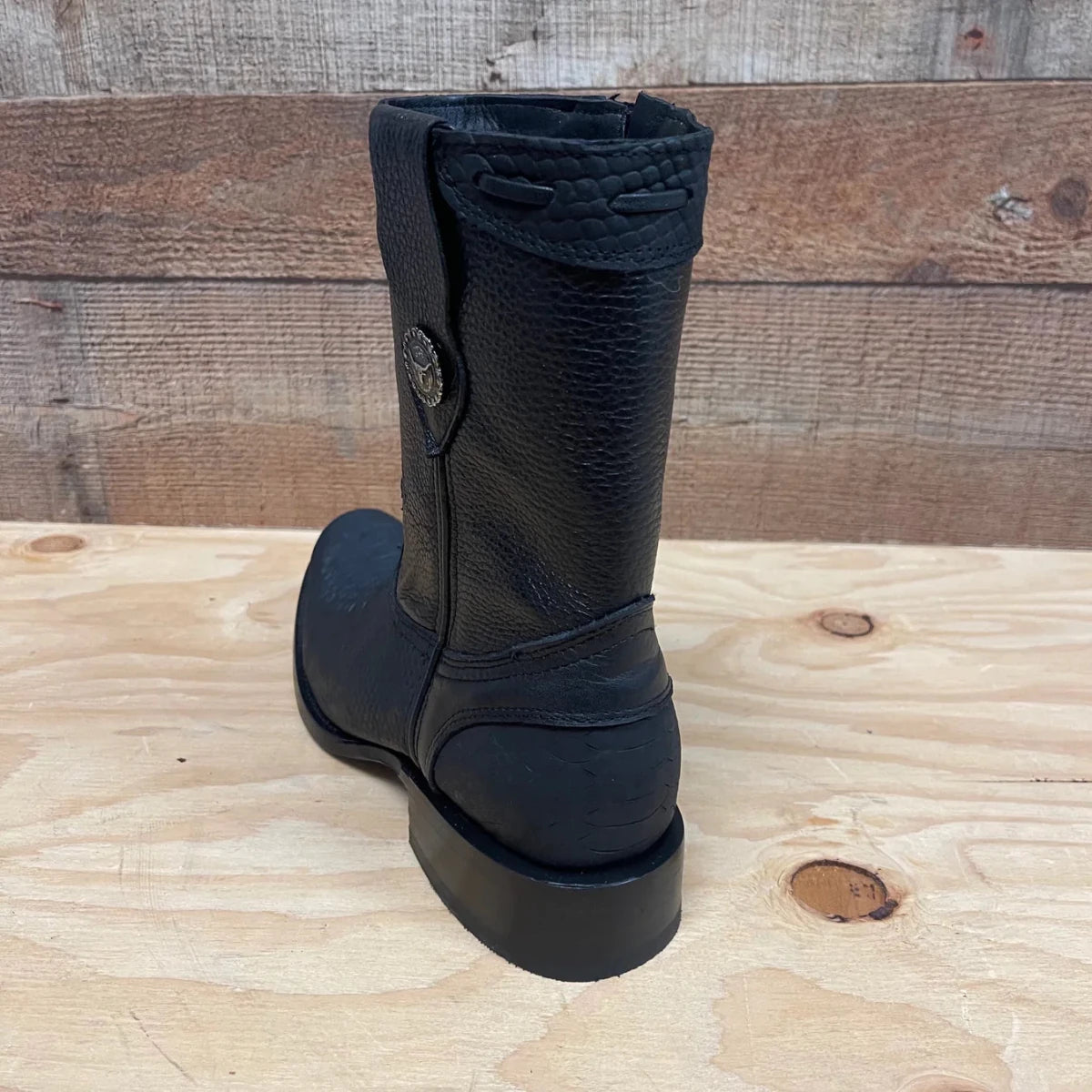 Men's Western Cowboy Side Zipper Genuine Leather with Phyton Print Dubai Toe Boots Est. 265 - OriginalWestern.com