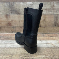 Men's Western Cowboy Side Zipper Genuine Leather with Phyton Print Est. 260 Black - OriginalWestern.com