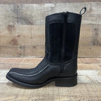 Men's Western Cowboy Side Zipper Genuine Leather with Phyton Print Est. 260 Black - OriginalWestern.com