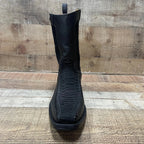 Men's Western Cowboy Side Zipper Genuine Leather with Phyton Print Est. 260 Black - OriginalWestern.com