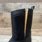 Men's Western Cowboy Side Zipper Genuine Leather with Phyton Print Est. 260 Black - OriginalWestern.com