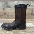 Men's Western Cowboy Side Zipper Genuine Leather with Phyton Print Est. 260 Brown - OriginalWestern.com