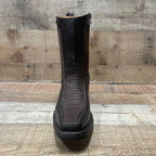 Men's Western Cowboy Side Zipper Genuine Leather with Phyton Print Est. 260 Brown - OriginalWestern.com