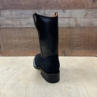 Men's Western Cowboy Side Zipper Genuine Leather with Phyton Print Est. 262 Black - OriginalWestern.com