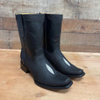 Men's Western Cowboy Side Zipper Genuine Leather with Stingray Print Dubai Toe Boots Est. 274 - OriginalWestern.com