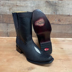 Men's Western Cowboy Side Zipper Genuine Leather with Stingray Print Dubai Toe Boots Est. 274 - OriginalWestern.com
