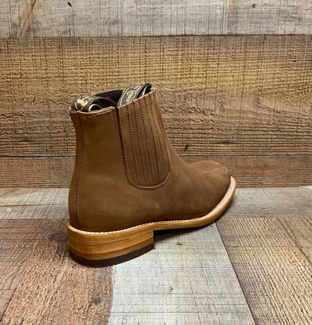 Men's Western Cowboy Square Toe Half Boots Est. 710 Honey - OriginalWestern.com