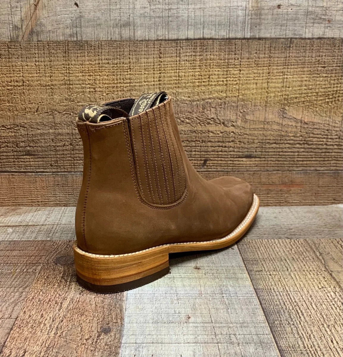 Men's Western Cowboy Square Toe Half Boots Est. 710 Honey - OriginalWestern.com