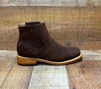 Men's Western Cowboy Square Toe Half Boots Est. 710 Moka - OriginalWestern.com