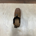 Men's Western Cowboy Woven Leather Square Toe Half Ankle Boot Est. 716 Tan/Sand - OriginalWestern.com