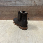 Men's Western Cowboy Woven Leather Square Toe Half Ankle Boot Est. 716 Tobacco - OriginalWestern.com