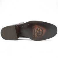 Men's Western Cowboy Zipper Genuine American Deer Leather Boots Dubai Square Toe - Brown - OriginalWestern.com