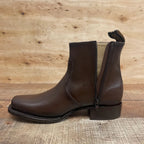 Men's Western Cowboy Zipper Genuine Leather Ankle Boots Dubai Toe Est. 266 Brown - OriginalWestern.com