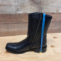 Men's Western Cowboy Zipper Genuine Leather Boots Dubai Toe Est. 261 Black - OriginalWestern.com