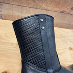 Men's Western Cowboy Zipper Genuine Leather Boots Dubai Toe Est. 261 Black - OriginalWestern.com