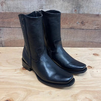 Men's Western Cowboy Zipper Genuine Leather Boots Dubai Toe Est. 261 Black - OriginalWestern.com