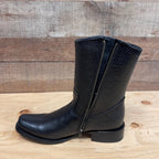 Men's Western Cowboy Zipper Genuine Leather Boots Dubai Toe Est. 261 Black - OriginalWestern.com