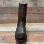 Men's Western Cowboy Zipper Genuine Leather Boots Dubai Toe Est. 261 Brown - OriginalWestern.com
