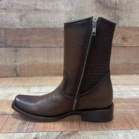 Men's Western Cowboy Zipper Genuine Leather Boots Dubai Toe Est. 261 Brown - OriginalWestern.com
