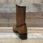 Men's Western Cowboy Zipper Genuine Leather Boots Dubai Toe Est. 261 Honey - OriginalWestern.com
