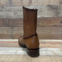 Men's Western Cowboy Zipper Genuine Leather Boots Dubai Toe Est. 261 Honey - OriginalWestern.com