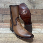 Men's Western Cowboy Zipper Genuine Leather Boots Dubai Toe Est. 261 Honey - OriginalWestern.com