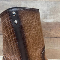Men's Western Cowboy Zipper Genuine Leather Boots Dubai Toe Est. 261 Honey - OriginalWestern.com