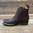 Men's Western Rodeo Ankle Boot Crazy Genuine Leather Est. 361 Brown - OriginalWestern.com