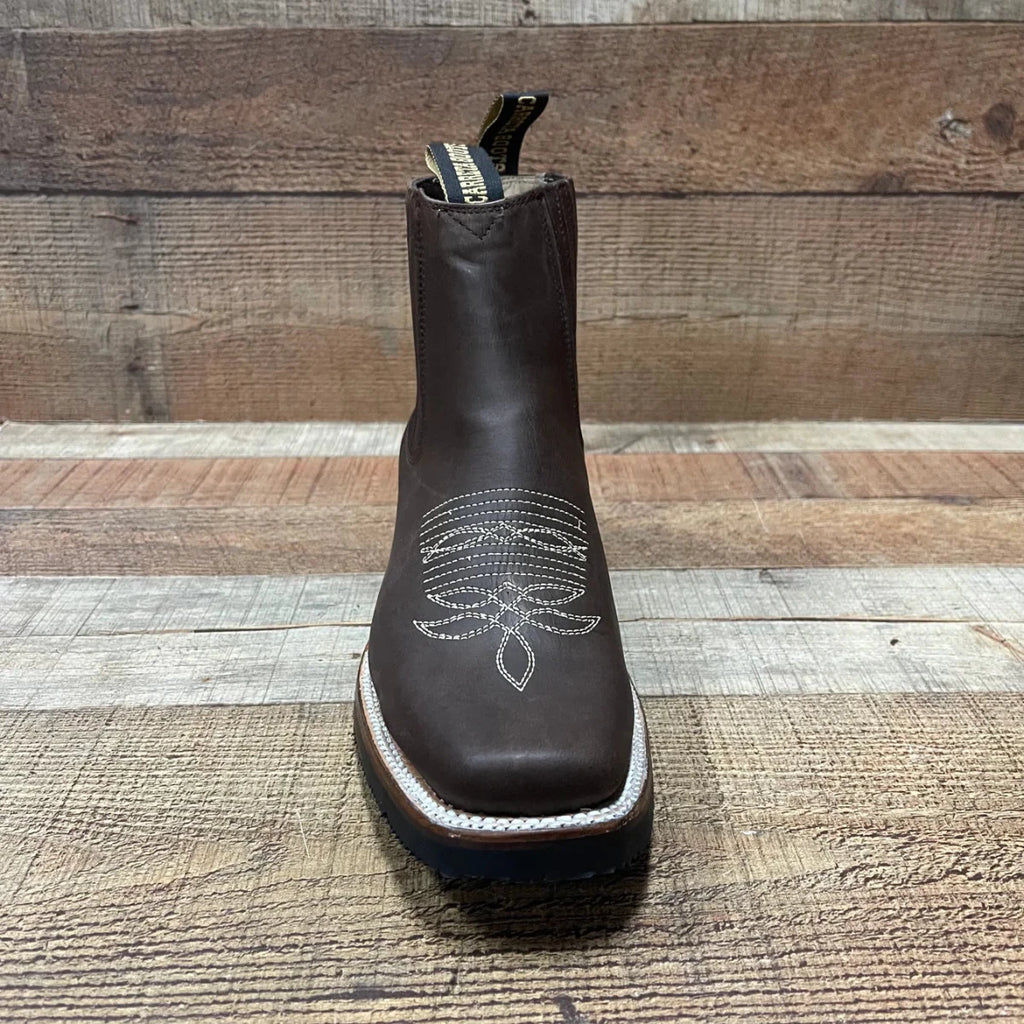 Men's Western Rodeo Ankle Boot Crazy Genuine Leather Est. 361 Brown - OriginalWestern.com