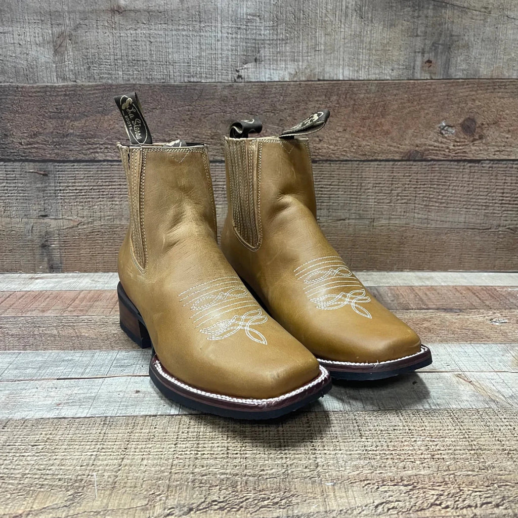Men's Western Rodeo Ankle Boot Crazy Genuine Leather Est. 361 Tang - OriginalWestern.com