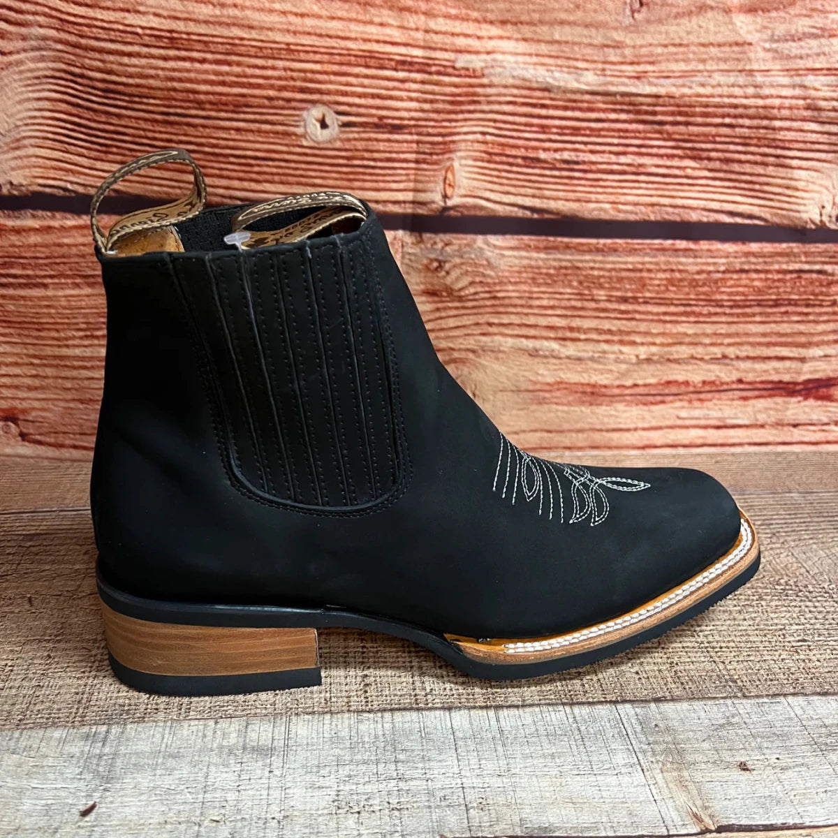 Men's Western Rodeo Ankle Boot Est. 361/362 Black - OriginalWestern.com