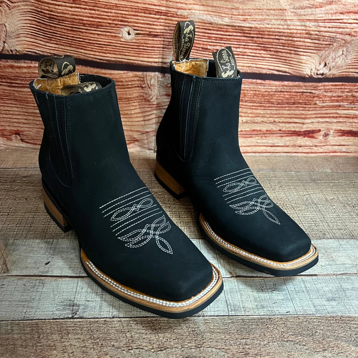Men's Western Rodeo Ankle Boot Est. 361/362 Black - OriginalWestern.com