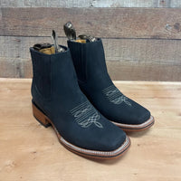 Men's Western Rodeo Ankle Boot Leather Sole Embroidered Design Est. 356 - OriginalWestern.com