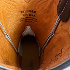 Men's Western Rodeo Cowboy Genuine Leather Square Toe Boots Est. 699 Caoba - OriginalWestern.com