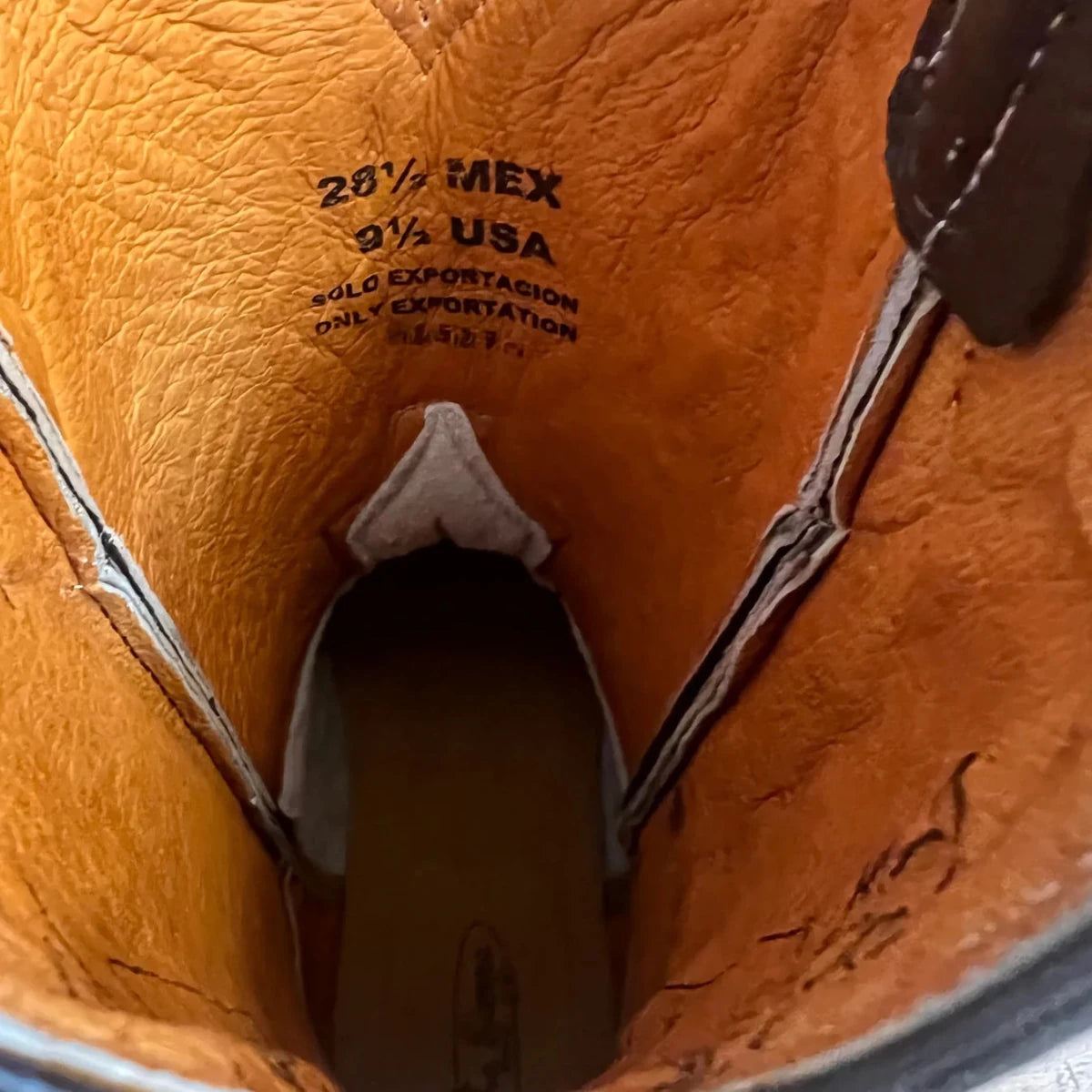 Men's Western Rodeo Cowboy Genuine Leather Square Toe Boots Est. 699 Caoba - OriginalWestern.com