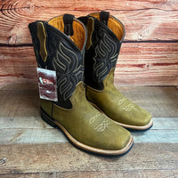 Men's Western Rodeo Cowboy Genuine Leather Square Toe Boots Est. 699 Tan - OriginalWestern.com