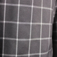 Men's White Diamonds Long Sleeve Western Shirt - Grey WD-807 - OriginalWestern.com