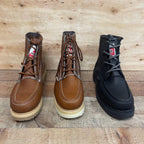 Men's Work Boots Genuine Leather Oil Water Resistant Strong and Light Weight Soles Est. 250 Gold Brazon Sole - OriginalWestern.com