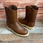 Men's Work Boots Light Pull On Genuine Leather Oil/Water Resistant Round Toe Est. 305 - OriginalWestern.com