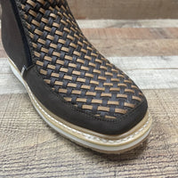Men's Work Double Zipper Handwoven Genuine Leather Oil/Water Resistant Est. 341 - OriginalWestern.com