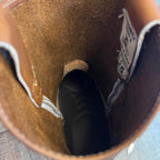 Men's Work Pull-On Steel Toe Leather Boots Truck Durable Sole Est. 410 Black - OriginalWestern.com