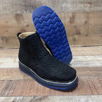 Men's Work Red/Blue Sole Zipper Handwoven Genuine Leather Oil/Water Resistant Est 334/444 Blue - OriginalWestern.com