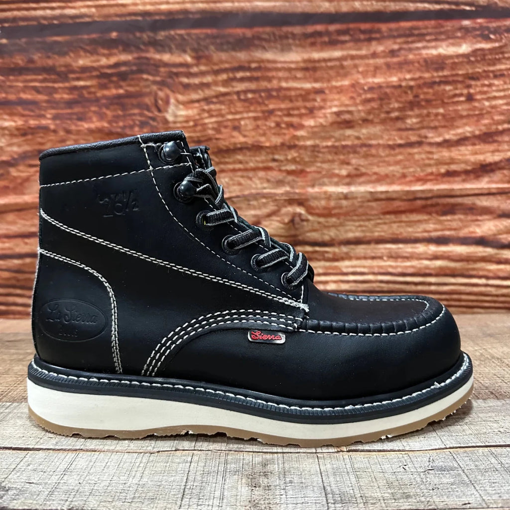 Men's Work Shoes Laces Genuine Leather Oil Eater Resistant Est. 375/420 Black - OriginalWestern.com