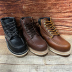 Men's Work Shoes Laces Genuine Leather Oil Eater Resistant Est. 375/420 Brown - OriginalWestern.com