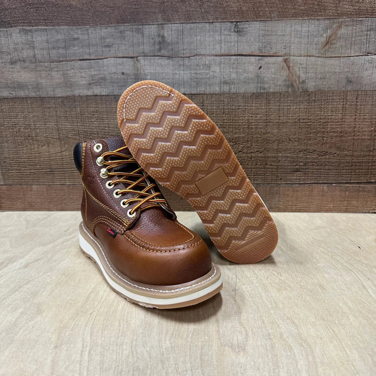 Men's Work Shoes Laces Genuine Leather Oil Eater Resistant Est. 375/420 Roble - OriginalWestern.com