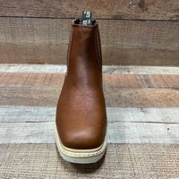Men's Work Square Toe Boots Light Pull On Leather Ankle Boot Est. 916 - OriginalWestern.com