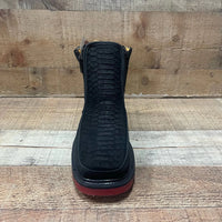 Men's Work Zipper Genuine Leather Python Print Oil/Water Resistant Est. 615 - OriginalWestern.com