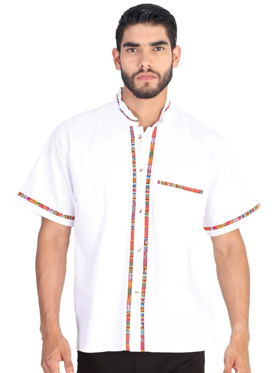 Mexican Artisanal Guayabera100% Cotton White 601822 - OriginalWestern.com